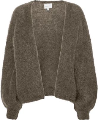 Americandreams Lee Short Cardigan - Dames - Vesten - Grijs - S/M - Wol - Truien & Vesten