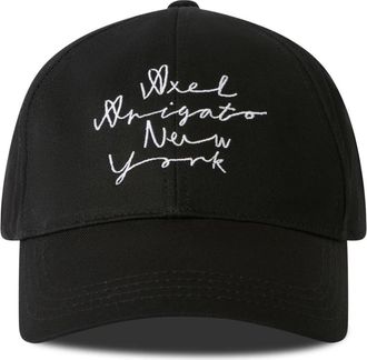 Axel Arigato Scribble New York Cap - unisex - Petten - Zwart - ONE Size - Katoen - Accessoires