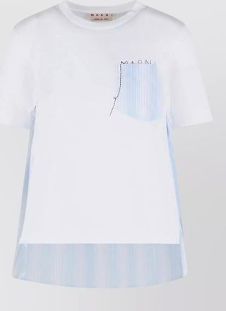 Marni cotton t shirt short sleeve round neck