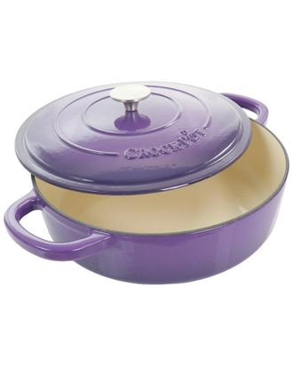 Crock-pot Crockpot Artisan 2Pc 5Qt Lavender Enameled Cast Iron Braiser With Lid