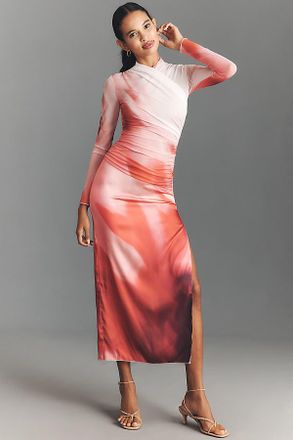 Significant Other Brianna Long-Sleeve Wrap-Front Maxi Dress