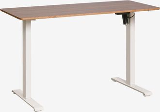 Sklum Escritorio Elevable El&eacute;ctrico Rectangular Con Funci&oacute;n De Memoria En Madera Y Hierro Serpi Sklum &x2194&xfe0e 120 Cm