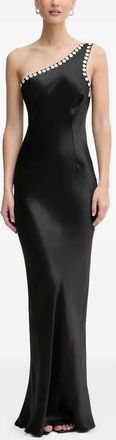 Never Fully Dressed Asymmetrische maxi-jurk - Zwart