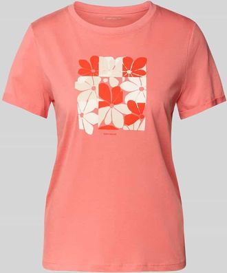 Tom Tailor Regular Fit T-Shirt aus reiner Baumwolle in Apricot, Gr&ouml;&szlig;e L