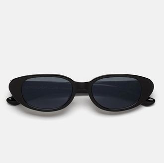 Retro Superfuture Sunglasses Vega Azure Qq7 Black/Blue Unisex