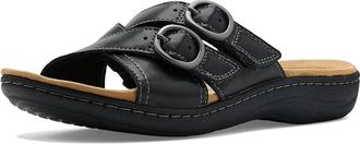 Clarks Laurieann Opal Womens Sandals Black Leather : 6.5 B - Medium