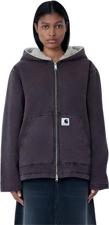 Carhartt Work in Progress Hoodies & sweatvesten, Dames, Bruin, M, Hooded Mitch Jacket