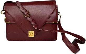 Cartier Pre-owned Vintage Schoudertas - Dames - Vintage Schoudertas - Rood - ONE Size - Leer - Vintage