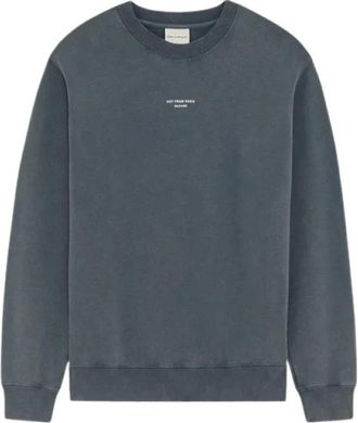 Dr&ocirc;le de Monsieur Sudadera Cl&aacute;sica Lavada con Eslogan - Sweatshirts & Hoodies - Hombre - Gris - XL