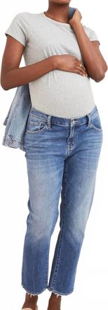 Hatch Boyfriend Maternity Jean In Indigo