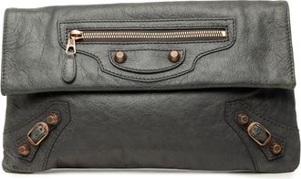 Balenciaga Pre-owned Balenciaga Lambskin Motocross Giant 12 Envelope Clutch Ladies 32JUHWJ6CKAXKWOE
