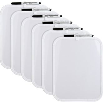Lorell Personal Whiteboards, 11 x 8.5, 6/Bundle