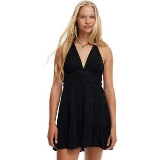 Cotton On Womens Danielle Halter Sundress in Black at Nordstrom, Size 10