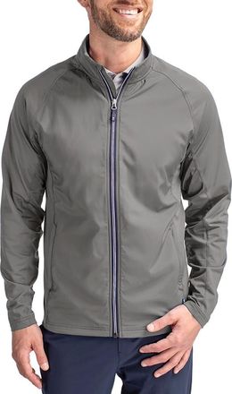 Cutter & Buck Adapt Knit Full Zip Jacket in Elemental Grey at Nordstrom, Size 4Xlt