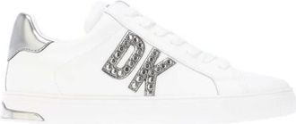 DKNY Dames/Dames Abeni Leren Trainers (Wit/zilver)