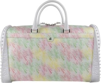 Christian Louboutin Sneakender Travel Bag - Heren - Weekendtassen - Wit - ONE Size - Leer - Tassen