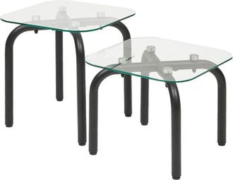 Atmosphera Mesa Auxiliar H&eacute;cate Plata 50x50cm - Atmosphera Cr&eacute;ateur DInt&eacute;rieur