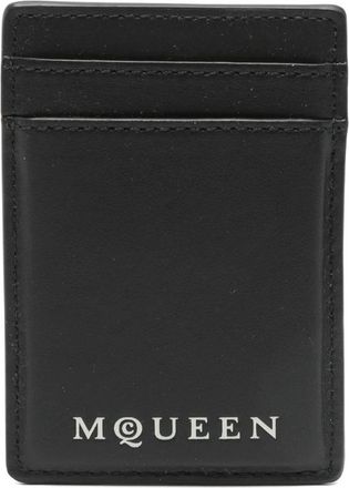 Alexander McQueen Zwarte Magnet Portemonnees & Pasjeshouders - Heren - Portefeuilles - Zwart - ONE Size - Accessoires