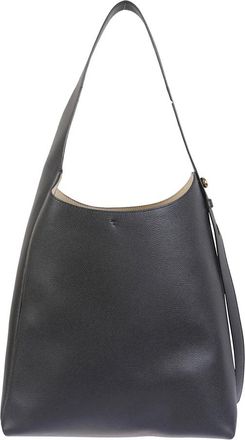 Tory Burch Zwarte leren boodschappentas met verstelbare schouderband - Dames - Shoppers - Zwart - ONE Size - Tassen