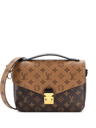 Louis Vuitton Borsa a tracolla Pochette Metis Reverse Monogram in tela - Marrone