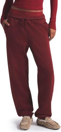 SKIMS Cotton Fleece Blend Classic Joggers in Merlot at Nordstrom, Size Xx-Small