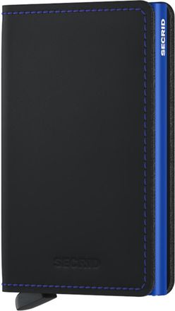 Secrid Slimwallet Matte in Black-Blue at Nordstrom