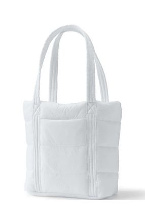 Lands End Wanderweight Ultralight Packable Tote Bag in White at Nordstrom