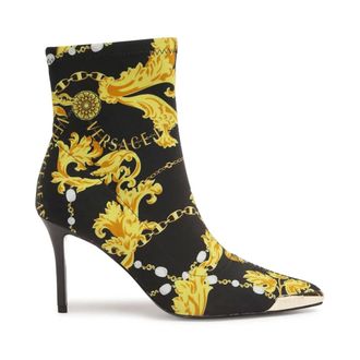 Versace Jeans Couture Heeled Boots, female, Multicolor, Size: 11 US Scarlett Logo Couture Boots