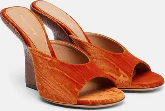Dries Van Noten Velvet mules