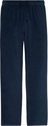 Vilebrequin Terry Pants Solid - Heren - Straight fit broeken - Blauw - M - Katoen - Broeken