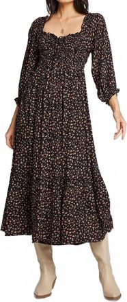 Saltwater Luxe Morgen Midi Dress In Black