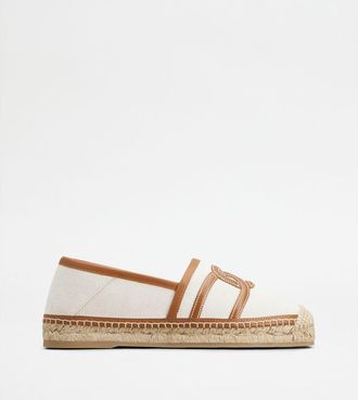 Tod's Kate Espadrilles in Canvas and Leather