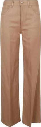 Dondup Wide Jeans - Dames - Loose Fit Jeans - Bruin - W30 - Jeans