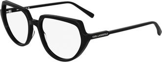 Karl Lagerfeld Optical Frame - Dames - Brillen - Zwart - 55 MM - Accessoires