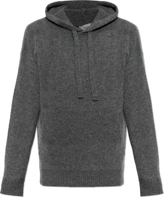 Laneus Cashmere Hoodie - Heren - Cashmere truien - Grijs - L - Polyester - Truien & Vesten