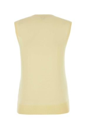 Bottega Veneta Cashmere Tank Top - Yellow