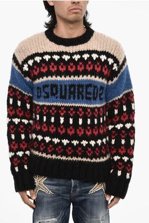 Dsquared2 Multicolour Cable-Knit Sweater size M