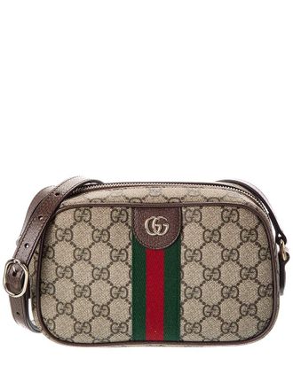 Gucci Ophidia Small Gg Supreme Canvas & Leather Camera Bag