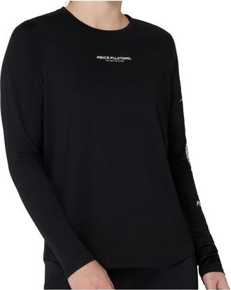 Asics Fujitrail Logo L/S Top Laufshirt f&uuml;r Damen | schwarz