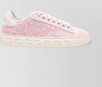 Versace jacquard patterned low top sneakers