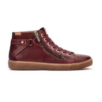 Pikolinos Lanzarote Sneaker - Dames - Sneakers - Rood - 38 EU - Leer - Schoenen