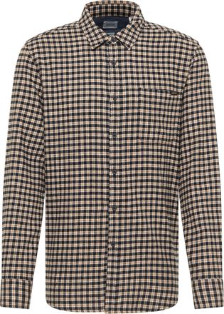 Mustang Langarmhemd MUSTANG Herren Style Eastbridge, Herren, Gr. XXL, US-Gr&ouml;ssen, bunt 12786, Web, 100% Baumwolle, kariert, regular fit, Hemden Langarmhemd