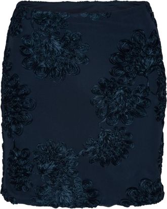 Rotate Minigonna a fiori 3D - Blu