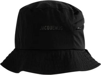 Jacquemus Stijlvolle zonnehoed voor zomerdagen - Dames - Hoeden - Zwart - 56 CM - Accessoires