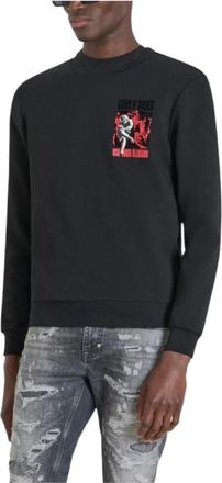 Antony Morato Guns N Roses Fleece Sweatshirt - Heren - Sweatshirts - Zwart - S - Katoen - Hoodies & sweatvesten