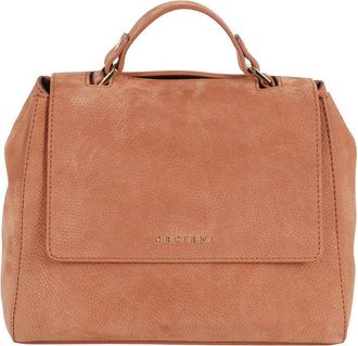 Orciani Siena Earth Leather Shoulder Bag