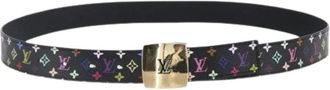 Louis Vuitton Pre-owned Belts, female, Black, Size: ONE SIZE Pre-owned Canvas Belt