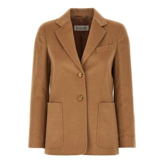 Max Mara Belluno Blazer - female - Max Mara - Blazers - Brown - M - Jackets