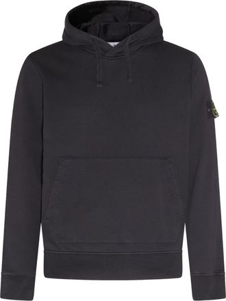 Stone Island Logo Cotton Hoodie