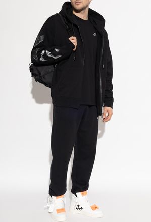 Off-white Sweatpants With Printed Logo, Mens, Black